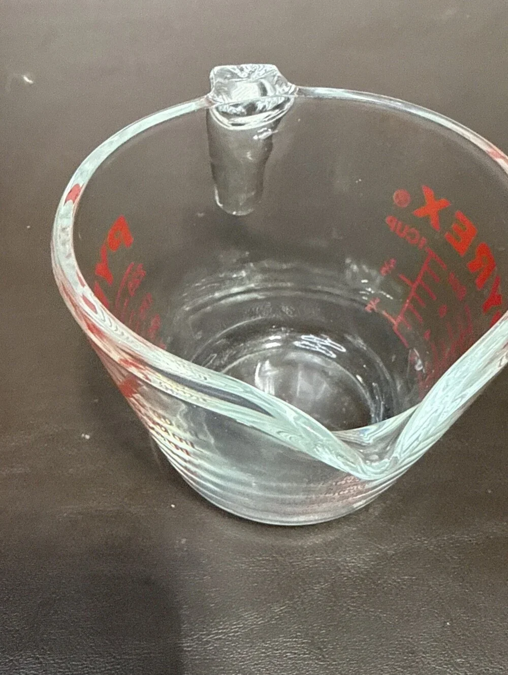 PYREX Vintage Measuring 1 Cup Glass‎ 8oz RED Lettering USA Model 508 Corning NY